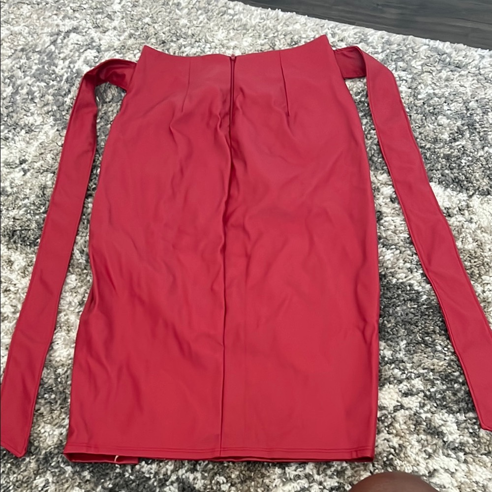 Elegant Red Women's Skirt